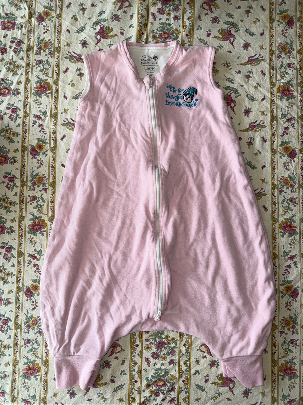 Light Pink Sleeveless Baby Sleep Sack by Magic Dreams - Large